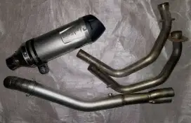 knalpot leovince original fullsystem r25 mt25 (header by proliner)