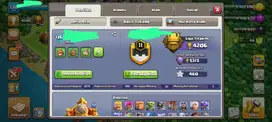 jual akun coc th 16