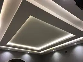 Tukang Pasang Plafon Partisi Jasa Wall Moulding Sekat PVC GRC Gypsum
