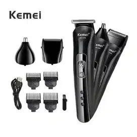 Mesin Cukur Rambut Kumis Jenggot 3in1 Recharger Merk Kemei