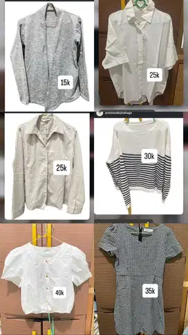 Rajut/kemeja/croptop
