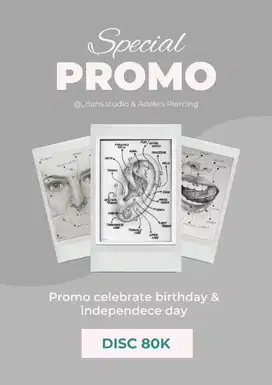 PROMO PIERCINGS (Hans_Studio Jakarta Selatan)