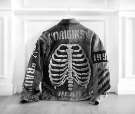 Jual jaket RIPPED dENIM JACKET memphis maison dead