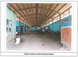 Dijual Segera, Tanah & Bangunan Ex-Pabrik Lokasi Strategis di Gresik