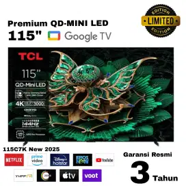 TCL 115 Inch Premium QD - Mini LED 4K Google TV 115C7K ONKYOAIPQ 144Hz