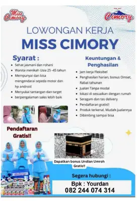 Lowongan Kerja Miss Cimory