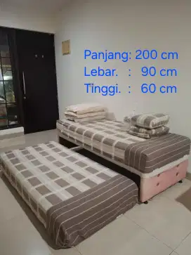 Kasur Springbed Twin 2 in 1 Sorong Merk Comforta