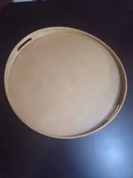 Wooden Tray IKEA diameter 42 cm