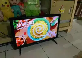 TV led polytron 24 inchi lengkap plus stb