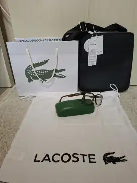 Sling Bag Lacost3 dan Sunglasses (Paket)