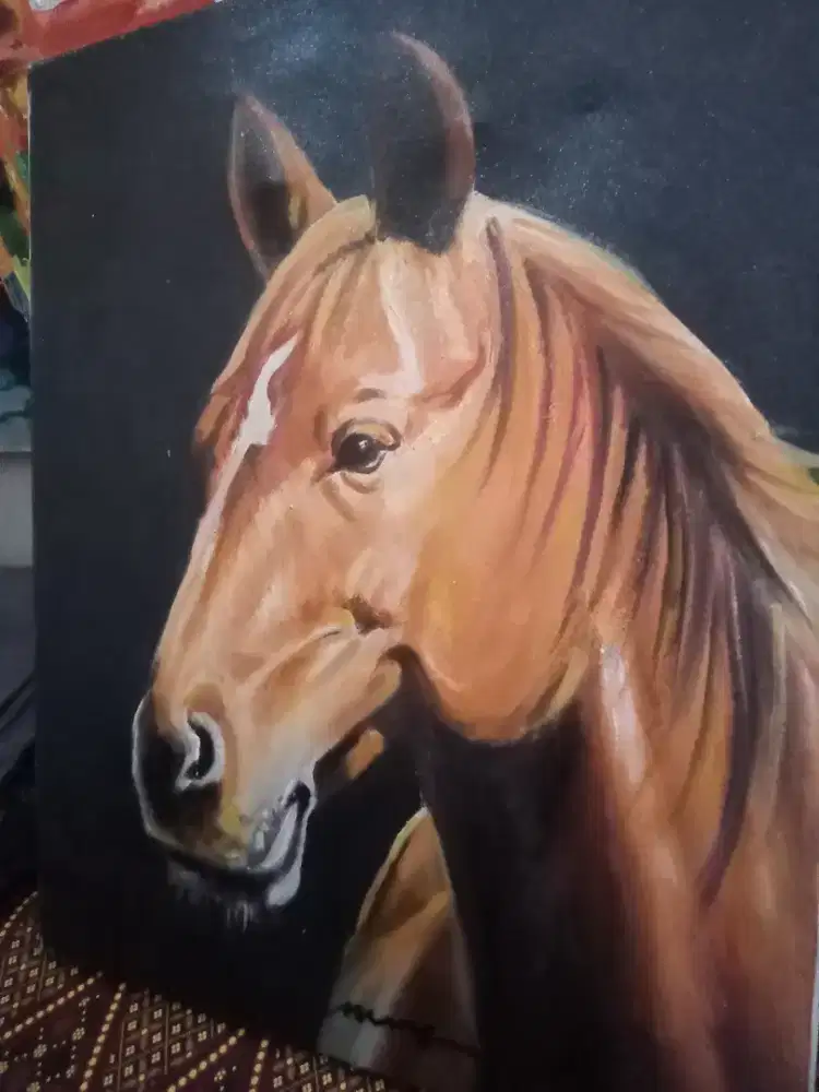 Lukisan kepala kuda