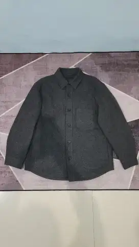 Outer Cowok Uniqlo Kemeja Jaket Tebal Prelove