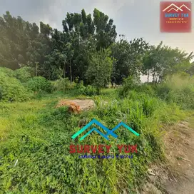 Tanah datar 3200 m2 sHm  strategis Ciater , Serpong . Pinggir jln Raya