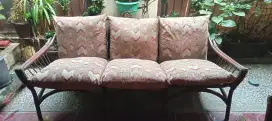 Kursi teras rotan vintage klasik 1 Set