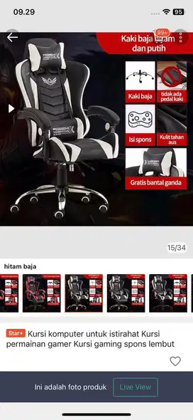 Dijual Kursi Gaming