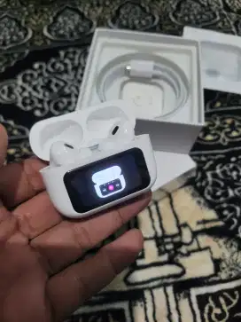 Tws airbuds suara jernih dan ngebas with LCD screen controler