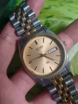 Seiko SQ Two Tone Presiden Quartz Movement Original