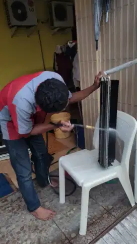 Perbaikan AC, Modul eror/mati/lampu kedap-kedip,air bocor ke depan