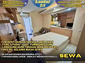 Yuk Cek Unitnya! Sewa 3Bulanan Studio Full Furnished View Bassura City
