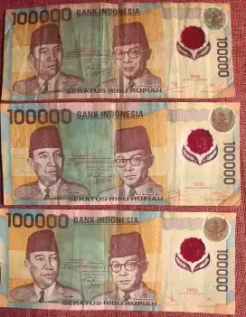 Uang 100 ribu plastik