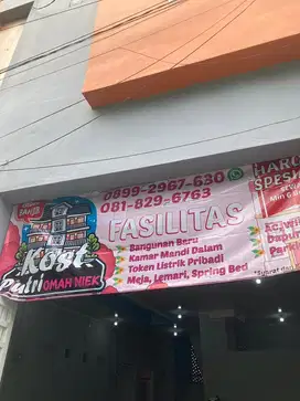 Disewakan Kos BANGUNAN BARU sktr Universitas Diponegoro Tembalang Smg