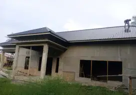Pemasangan atap rangka baja ringan