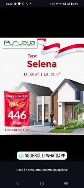 Rumah DP 0%, Grand Batavia 2, Cluster Sirena