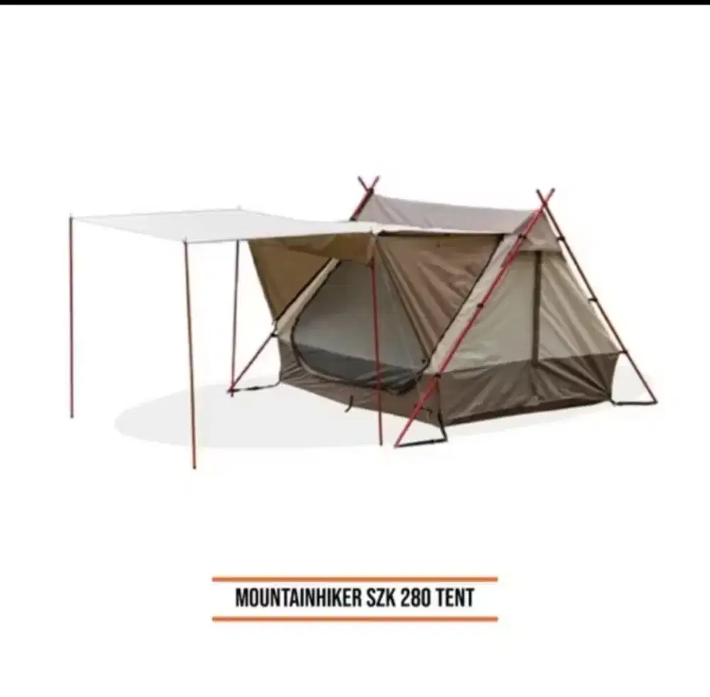 Tenda camping capasitas 3 orang bisa sampe 5 orang