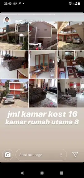 DIJUAL RUMAH & KOS AKTIF di daerah strategis Kanayakan Dago BANDUNG