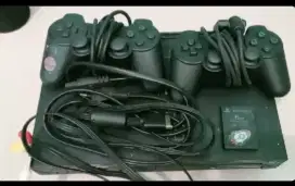 ps2 kumplit dengan 2 stik, memory dan kabel