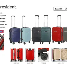 Koper president Non-Zipper size 20 inch ORIGINAL & BERGARANSI
