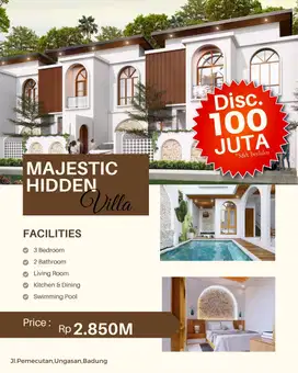 Dijual Indent Villa Mewah di Ungasan, Badung, Bali.