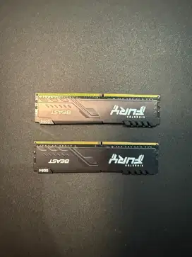RAM 16GB Kingston FURY BEAST DDR4 3200MHz (8x2 dual channel)