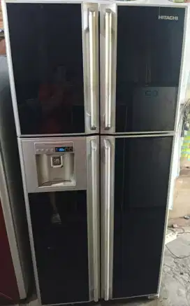 Jual kulkas SBS Hitachi 4p siap pakai no minus