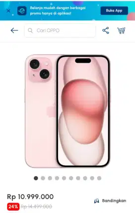 Promo gadget iphone 15 128gb cicilan 0%