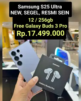 Rp.17,499 READY STOK
Samsung GALAXY S25 ULTRA PROMO free BUDS 3 PRO ‼️