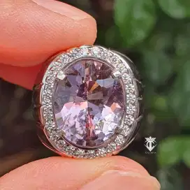 Batu Permata Natural Top Clean Amethyst 8.65 Ct NTE SKY Lab Memo