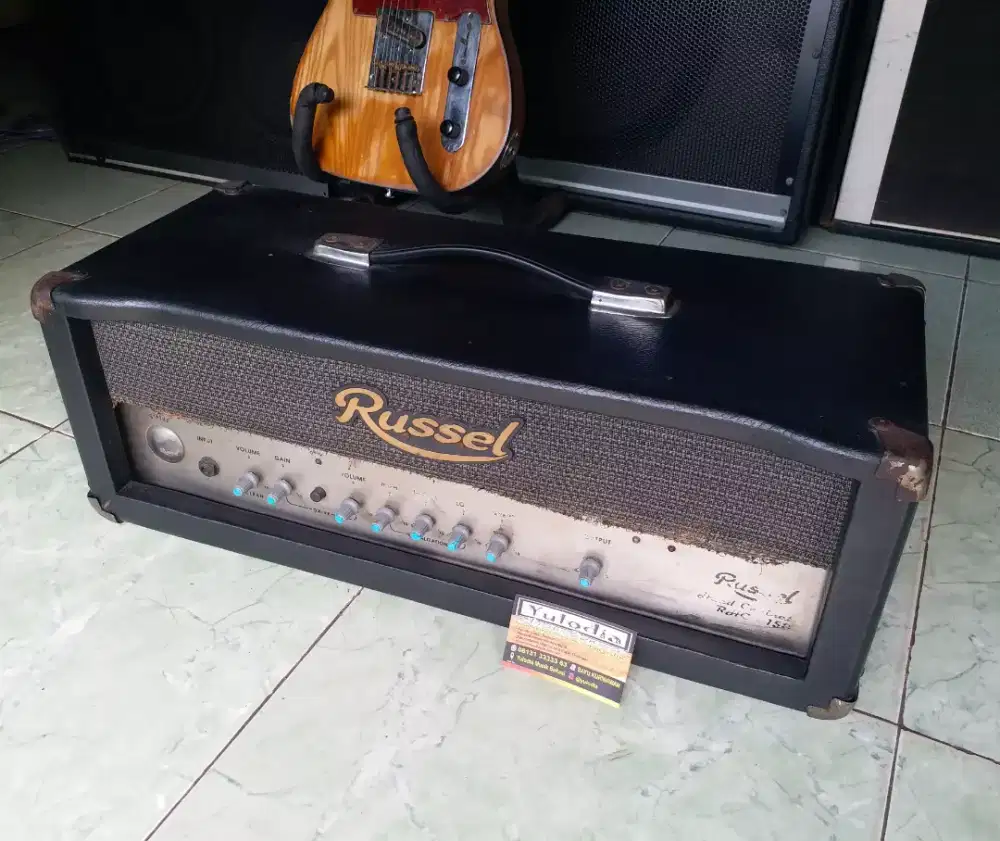 YULODIA BEKASI-head ampli gitar russel rhc150 ori normal