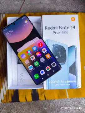 Redmi Note 14 Pro Plus 5G 8/256 Fullset ori pmkian sgkt saja