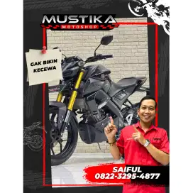 Perfect Condition!!Yamaha MT15 Naked 2021 Black Glossy Mulus-Mustika