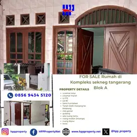 Dijual Cepet  Rumah di Kompleks sekneg Blok A, Pinang, Kebon nanas