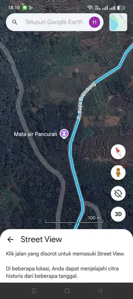 Tanah luas murah ada sumber mata airnya