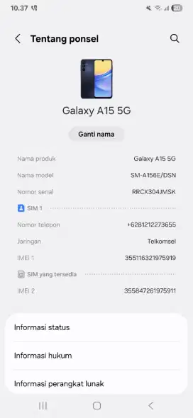 Samsung A15 5g 8/256