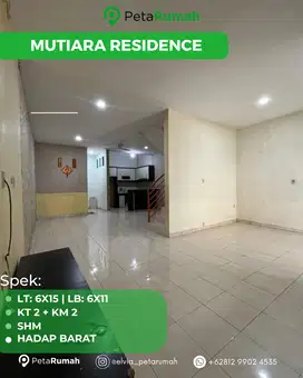 Jual Villa Siap Huni 2,5 lantai Komplek Mutiara Residence