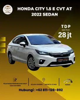 KONDISI ISTIMEWA!! Honda City1.5 E CVT  2022 SEDAN