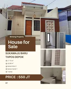 DIJUAL RUMAH CANTIK MURAH DI DEPOK DEKAT TOLL CIJAGO