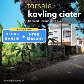 Tanah Kavling Ciater, Dekat Bsd Cocok untuk Hunian & free Desain rumah
