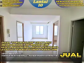 Dijual Unit Ekslusif! 3BR UNFURNISHED Akses Langsung Mall Bassura City