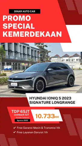 Hyundai ioniq 5 Signature 2023 long range km 31rb servis record