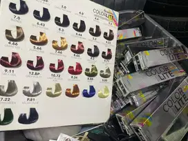 cat rambut color lite dan buku rambut alat salon bekas